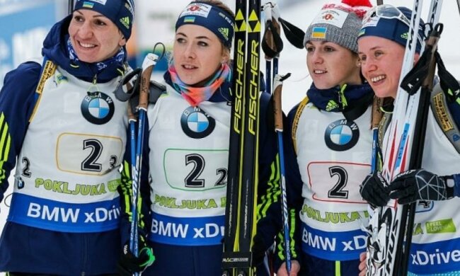 Україна завоювала срібло в жіночій естафеті на чемпіонаті світу з біатлону