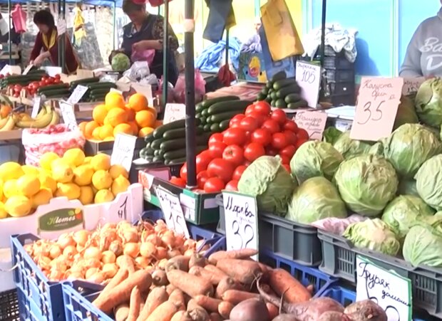 Цены на овощи, скриншот с видео