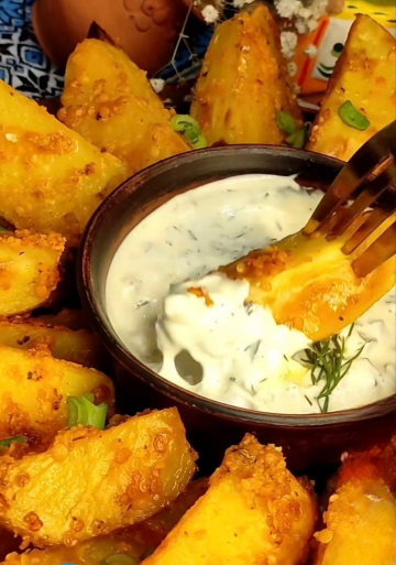 Хрустящий картофель по-крестьянски: фото скрин рецепта