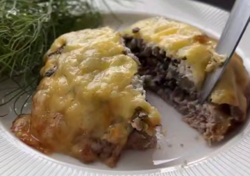 Мясные гнезда с шампиньонами, кадр из видео