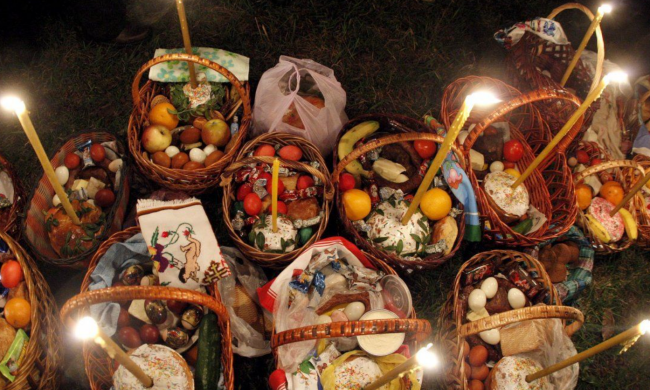 Пасха, пасхальная корзина, фото: УНИАН