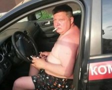 Росіянин куролесив у машині Слідчого комітету в трусах з кроликами