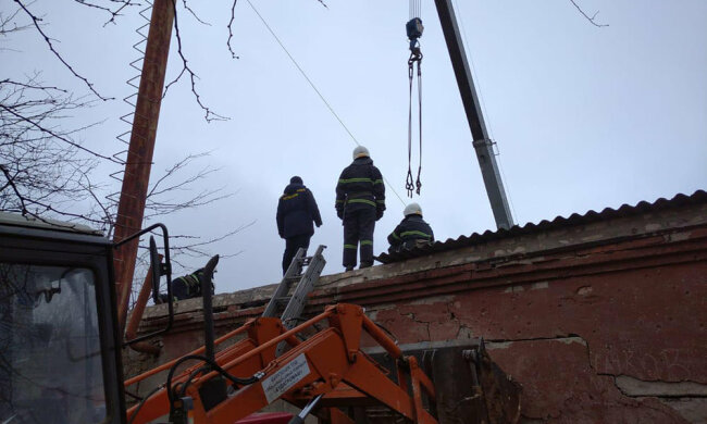 Взрыв в школе на Николаевщине, фото ГСЧС