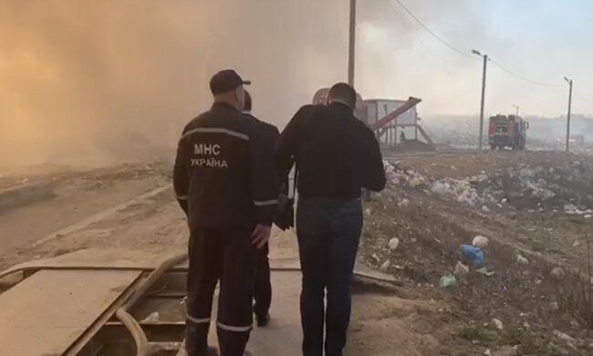 ліквідація пожежі, скріншот з відео