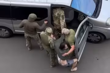 мобилизация в Украине \ скриншот с видео