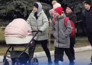 Українські біженці, скріншот з відео