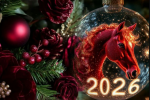Символ 2026, Красная Лошадь, изображение: Pinterest
