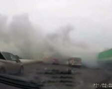 Дым на Окружной, фото: скриншот из видео