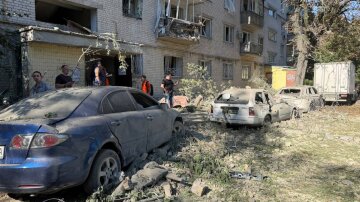 Наслідки обстрілу Солом'янського району Києва