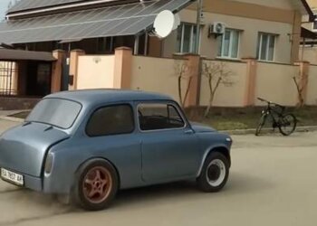 Электрокар из "Запорожца", скриншот: YouTube