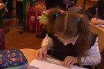 Обучение в школе, кадр из видео