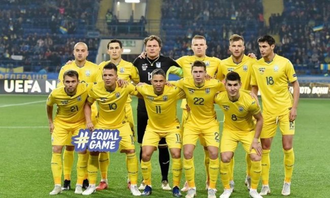 Сборная Украины начала год на новом месте в рейтинге ФИФА