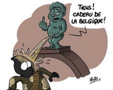 "Пісяючий хлопчик" - символ зневаги брюссельцев до ІДІЛ (фото)