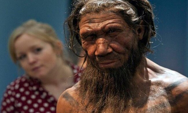 Фигура неандертальца, dailymail.co.uk