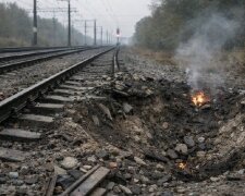 Российский удар по железной дороге в Запорожье