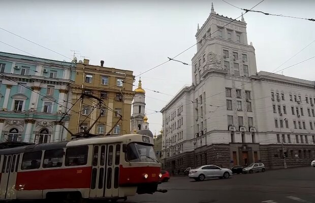 трамвай, скріншот з відео