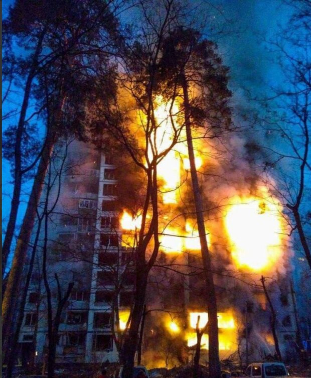 Фото: УП обстрел Киева