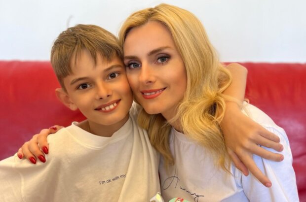 Ирина Федишин с сыном, фото: instagram.com/irynafedyshyn