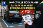 Паркування на місцях для людей з інвалідністю: нові штрафи