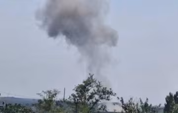 Взрыв на Антоновском мосту. Фото: скриншот с видео