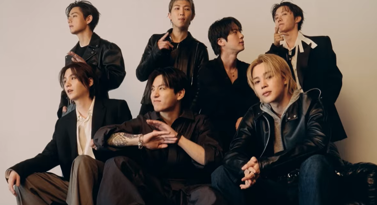 BTS, кадр з інтерв'ю