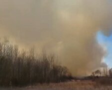 Пожежа в Україні, скріншот відео