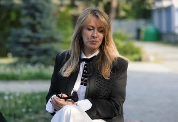 Елена Кравец, кадр из интервью