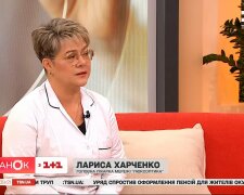 Лариса Харченко, скріншот Youtube сніданок з 1+1