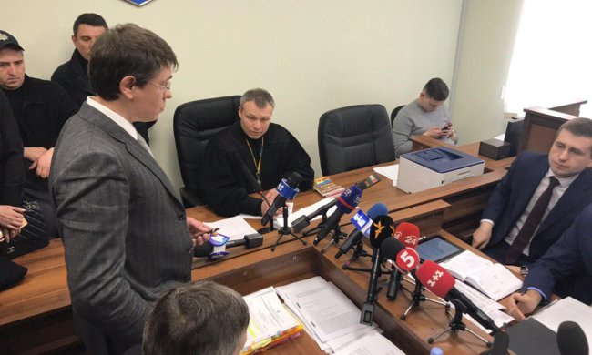 Крючков в зале суда