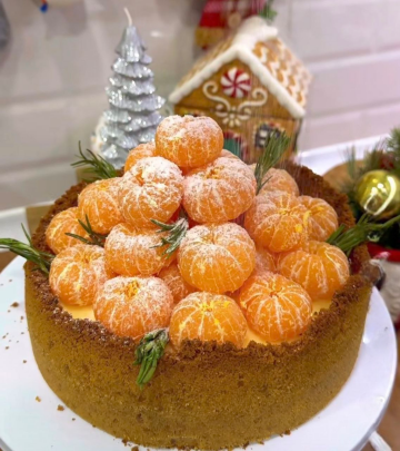 Чизкейк "Нью-Йорк" з мандаринами: фото скрін рецепту