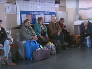 Украинские беженцы, скриншот: Youtube