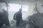Наслідки удару рф по багатоповерхівці в Одесі, фото з соцмереж