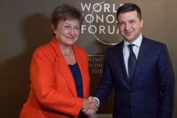 Крісталіна Георгієва та Володимир Зеленський, фото з сайту президента