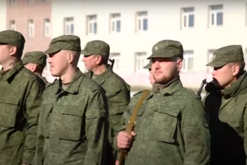 Мобилизованные россияне. Фото: скрин youtube