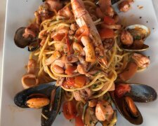 Паста с морепродуктами, фото: Знай.ua