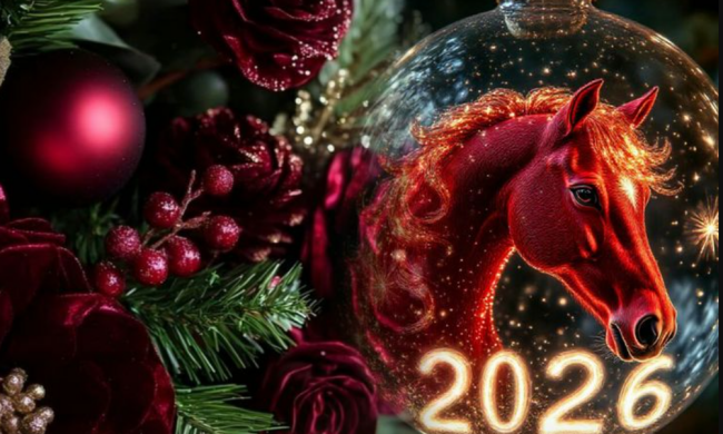 Символ 2026, Красная Лошадь, изображение: Pinterest