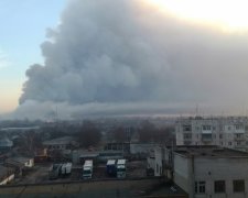 Взрывы в Балаклее сняли на видео из России