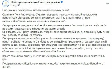 Публікація Мінсоцполітики, скріншот: Facebook