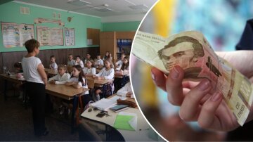 Вчитель з учнями у школі