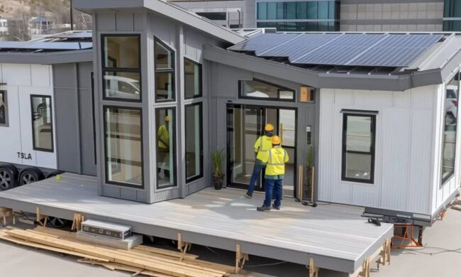 Tesla Tiny House: фото скрін Ютуб