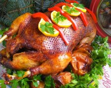 Запеченный гусь на Рождество, фото 1000.menu