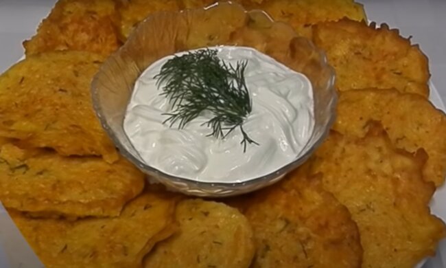 Драники из тыквы, фото: кадр из видео