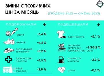 Споживчі ціни, інфографіка: Держстат