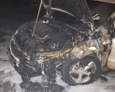 У Харкові за кілька хвилин згорів дорогезний автомобіль просто на очах власника: фото