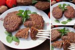 Котлеты из баклажанов и гречки, кадры из видео