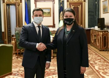 Володимир Зеленський і Оксана Маркарова, фото president.gov.ua