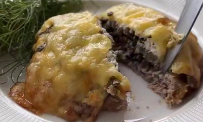 Мясные гнезда с шампиньонами, кадр из видео