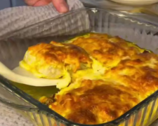 Мінтай під сирною подушкою, кадр з відео