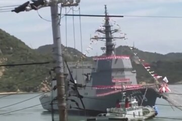 Военный корабль, фото: скриншот из видео