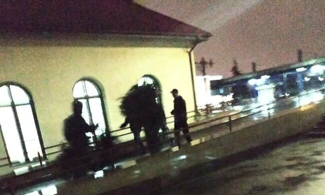 На Львовском вокзале засекли банду елочных убийц: "Руки зачесались на Новый год"